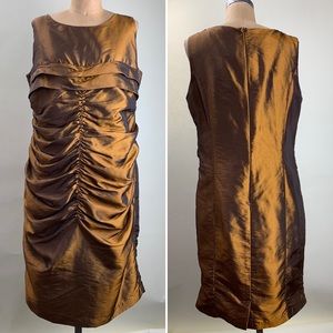 Stacy Adams Bronze cocktail dress size 14